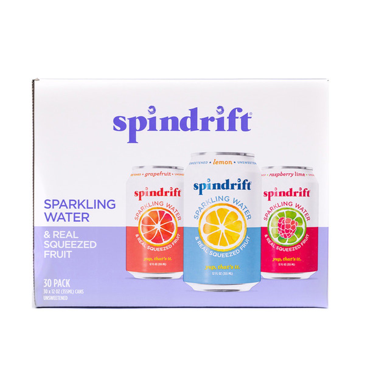 Spindrift Sparkling Water 30/12oz